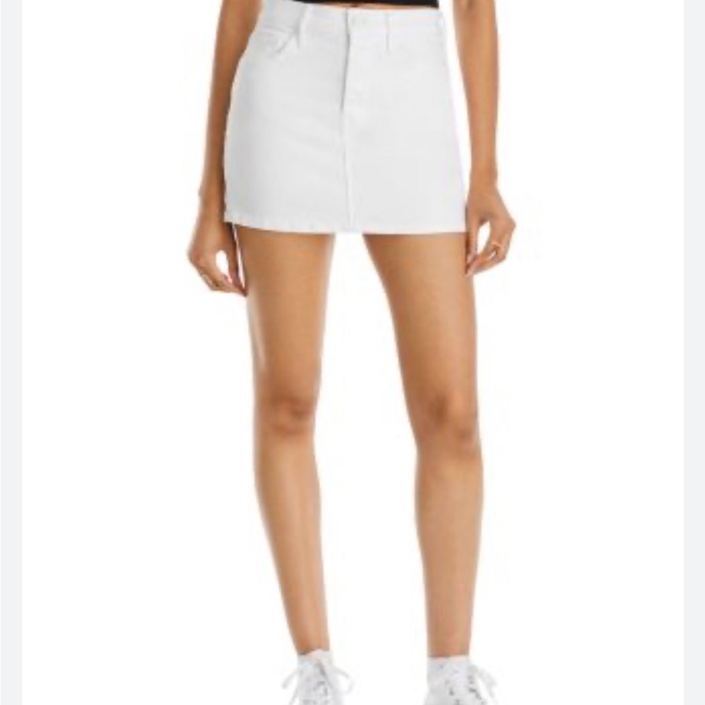 MOTHER Vagabond Mini Skirt – White | Size 33 | Like New - Picture 3 of 8